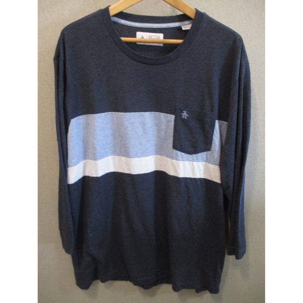 Original Penguine Colorblock Pocket T Shirt Size XXL